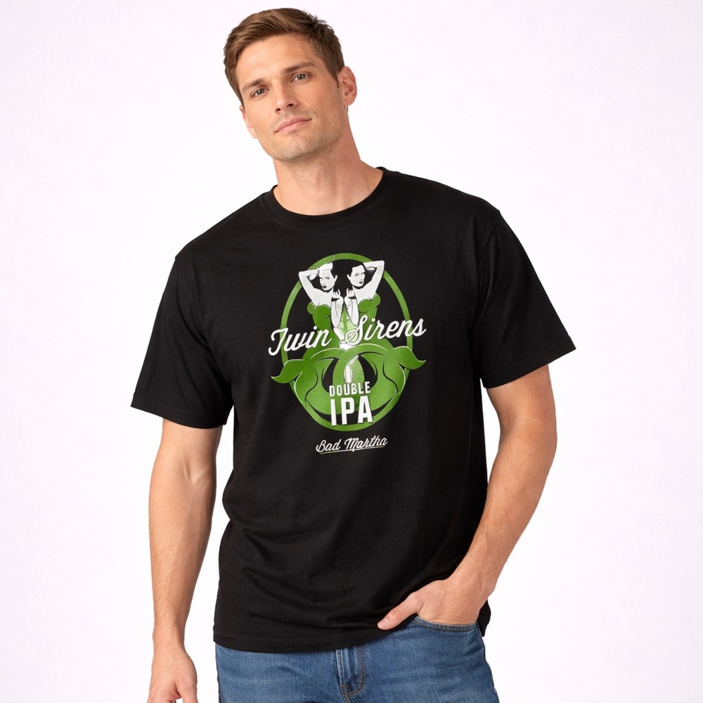 Twin Sirens Black Graphic T-Shirt